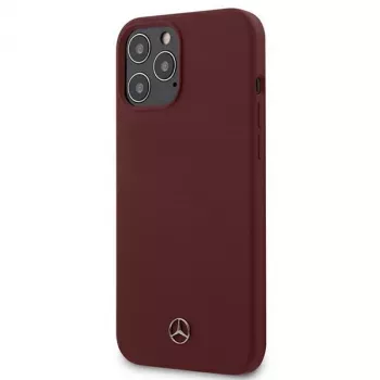 Mercedes-Benz Silicone Line Hard Case for Apple iPhone 12 Pro Max 6,7 inch Red