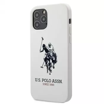 U.S. POLO ASSN. Silicone Collection iPhone 12/12 Pro 6,1 inch White Silicone Case