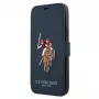 U.S. POLO ASSN. USFLBKP12MPUGFLNV Book Case, skirtas iPhone 12/12 Pro 6,1 colio, Navy, Polo Embroidery Collection