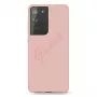Guess GUHCS21LLSVSPI Script Vintage Hard Case, skirta Samsung Galaxy S21 Ultra (SM-G998) - rožinė
