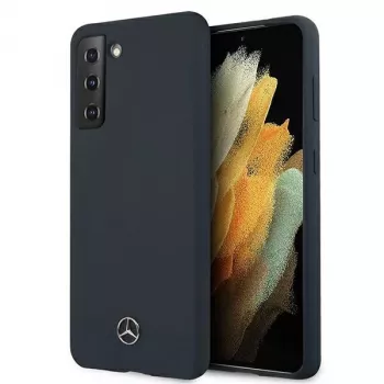 Mercedes-Benz Silicone Line Hardcase, skirta Samsung Galaxy S21 – mėlyna