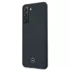 Mercedes-Benz Silicone Line Hardcase, skirta Samsung Galaxy S21 – mėlyna