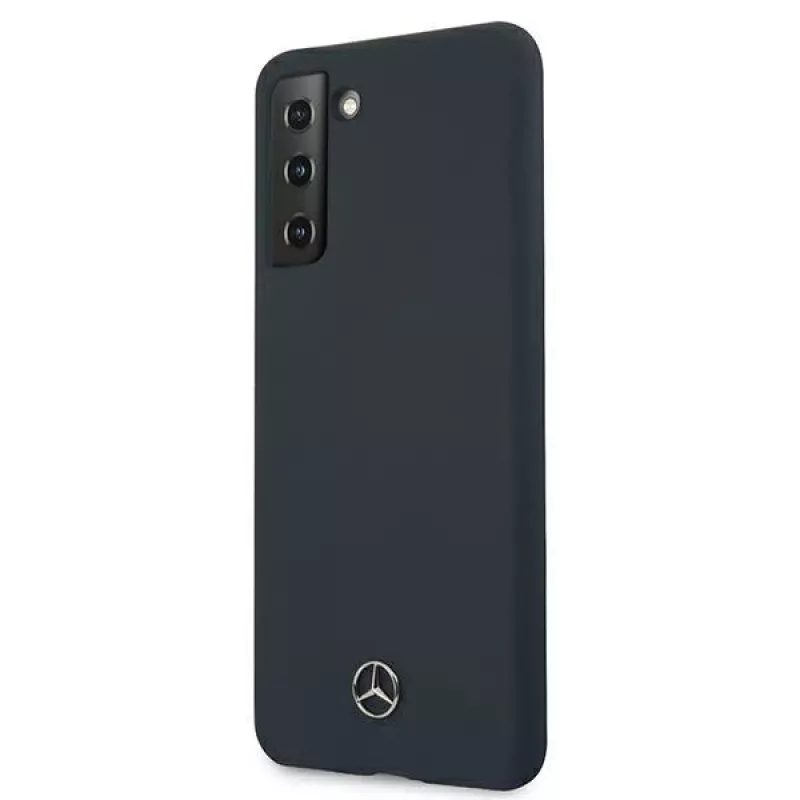 Mercedes-Benz Silicone Line Hardcase, skirta Samsung Galaxy S21 – mėlyna