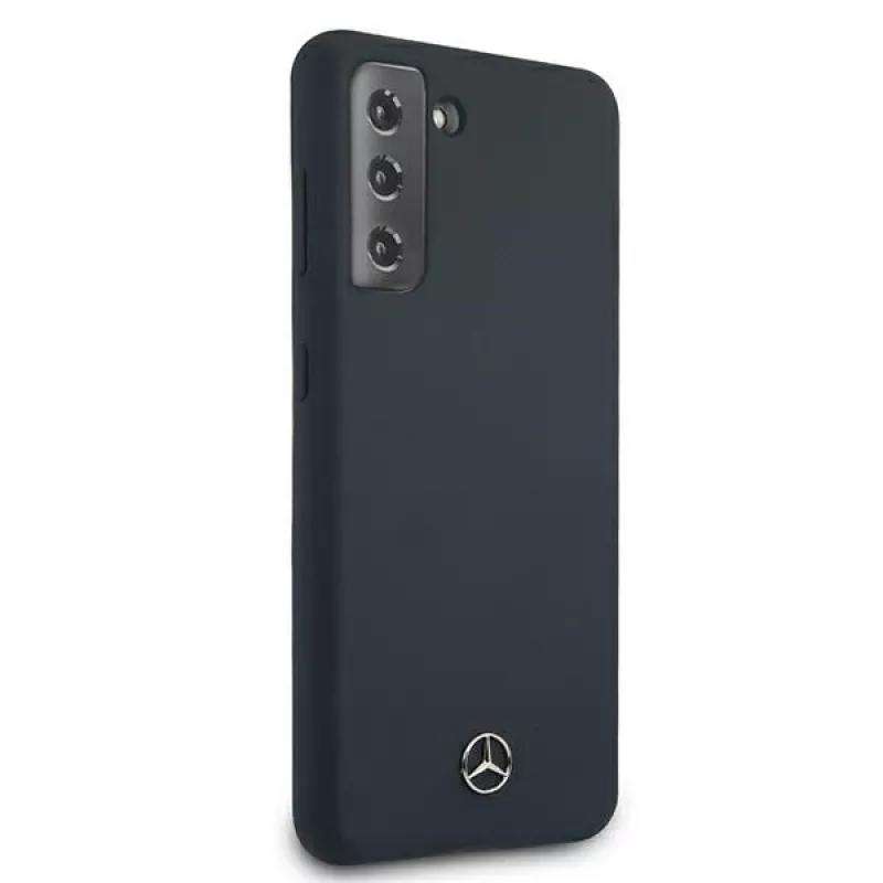 Mercedes-Benz Silicone Line Hardcase, skirta Samsung Galaxy S21 – mėlyna