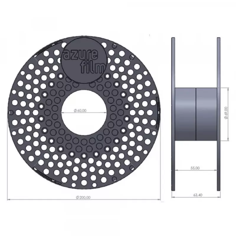 AzureFilm ABS-P Yellow 1,75mm 1kg 3D Filament