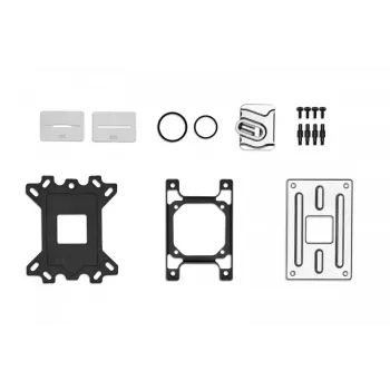 EK Water Blocks EK-Quantum Velocity D-RGB AMD AM4 procesoriaus vandens blokas – sidabrinis/juodas/permatomas