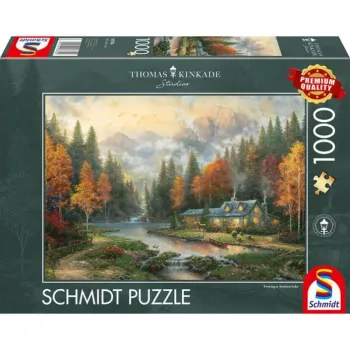 Schmidt Thomas Kinkade Studios Autumn Evening at the Lake 1000 vnt. Dėlionė