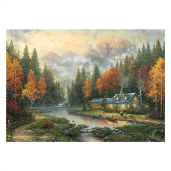 Schmidt Thomas Kinkade Studios Autumn Evening at the Lake 1000 vnt. Dėlionė