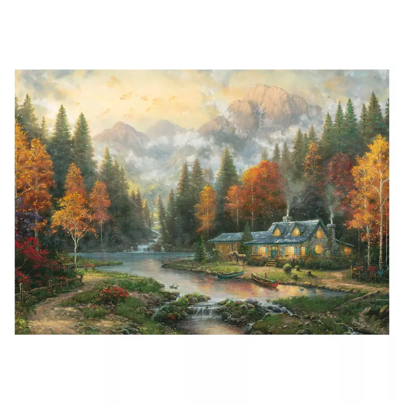 Schmidt Thomas Kinkade Studios Autumn Evening at the Lake 1000 vnt. Dėlionė