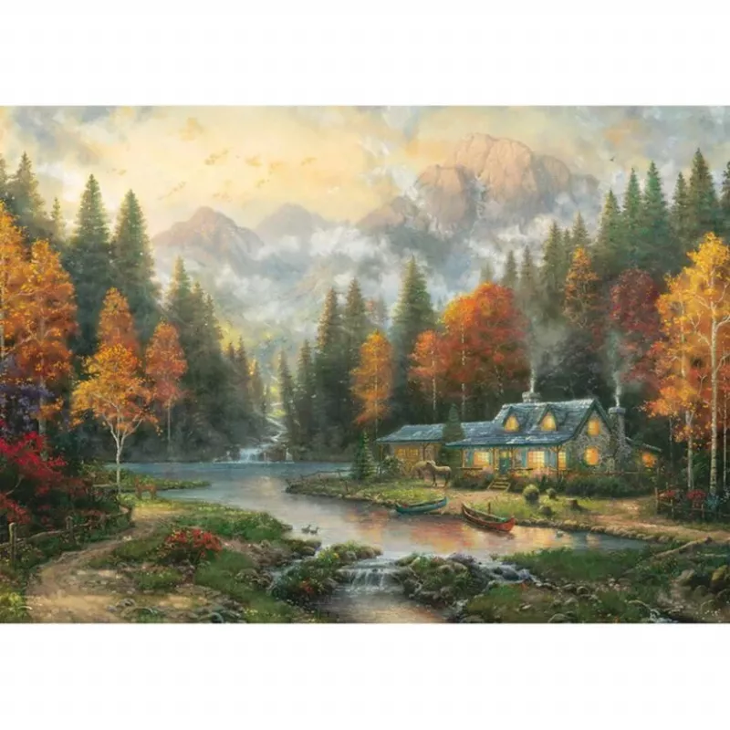 Schmidt Thomas Kinkade Studios Autumn Evening at the Lake 1000 vnt. Dėlionė