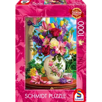 SCHMIDT SPIELE Blumenbouquet (1000 dalių) dėlionė