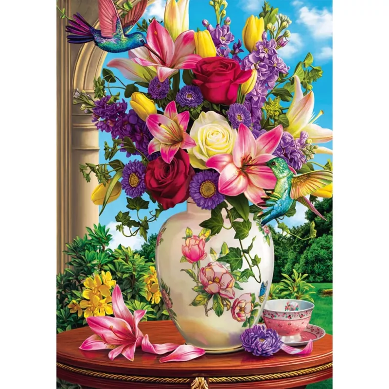 SCHMIDT SPIELE Blumenbouquet (1000 dalių) dėlionė
