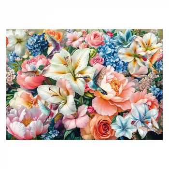 Schmidt Spiele Blumen in Pastell (1000 Teile) Dėlionė