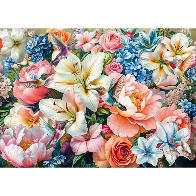 Schmidt Spiele Blumen in Pastell (1000 Teile) Dėlionė