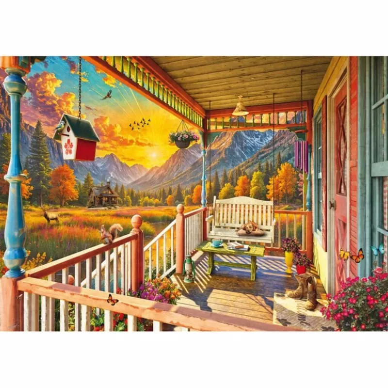 SCHMIDT SPIELE Bergland-Veranda (1000 dalių) dėlionė