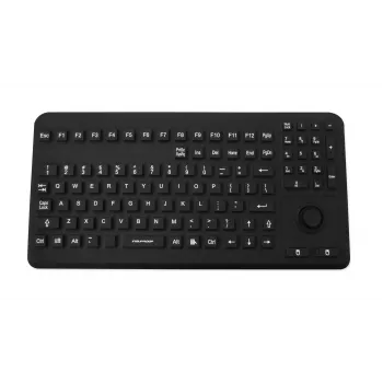 GETT InduKey InduProof Advanced TKG-104-MB-IP68-VESA-BLACK Pramoninė klaviatūra, 104 klavišai, IP68, VESA tvirtinimas, USB, juoda