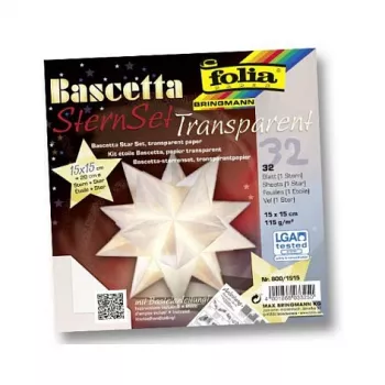 Folia Origami Paper Kit Bascetta Star Midi 32 Sheets 15x15 cm