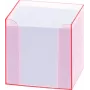 Folia 99072 Note Box with Fluorescent Edge Pink