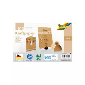 Folia Kraft Cardboard Motif Block Kraft Paper A5 120 g/m² - 120 g/m² - A5