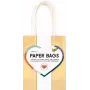 Folia Paper Gift Bags Gold Glossy Small 10-Pack