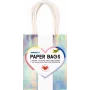 Folia Iridescent Paper Gift Bags Small Glossy 10-Pack