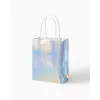 Folia Iridescent Paper Gift Bags Small Glossy 10-Pack