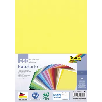 Folia Fotokarton Assorted Colors 300 g/m² 250 Sheets A4 Photo Cardstock