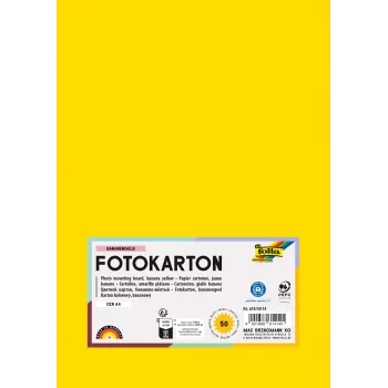 Folia 614/50 14 - Geltona - vientisa - A4 (210 x 297 mm) - 300 g/m² - 50 lapų - Vokietija