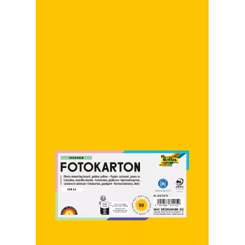 Folia 614/50 15 Cardstock A4 Gold-Yellow 300 g/m² 50 Sheets