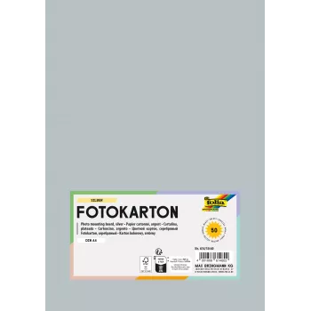 Folia 614/50 60 Design Paper - Silver - A4 (210 x 297 mm) - 300 g/m² - Matte - 50 Sheets
