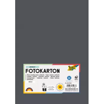 Folia 614/50 88 - Antracitas - Vienspalvis - A4 (210 x 297 mm) - 300 g/m² - 50 lapų - Vokietija