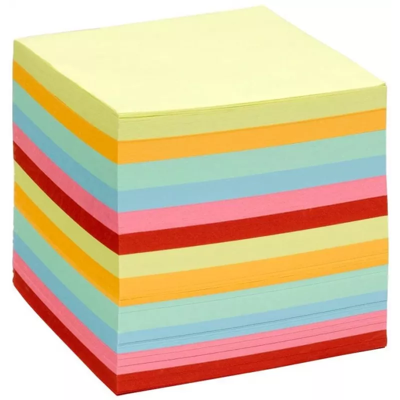 Folia 700 Lapų Bloknotas Įvairių Spalvų 90x90 mm