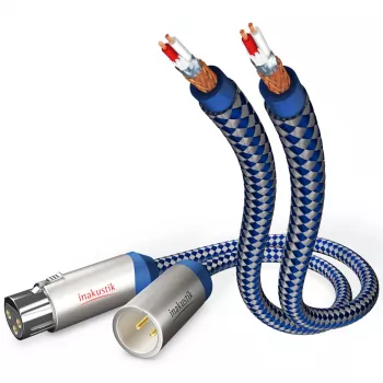 IN-AKUSTIK Premium Audio Cable XLR - XLR 1,5 m Juoda