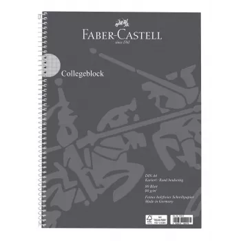 Faber-Castell College Block FABER-CASTELL su tinkleliu DIN A4 su parašte