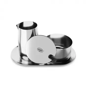 ALFI Milk and Sugar Set Silver