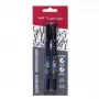 Tombow WS-BHS-2P Dual Brush Pen Set - Juoda - 2 vnt. - Blisterinė pakuotė