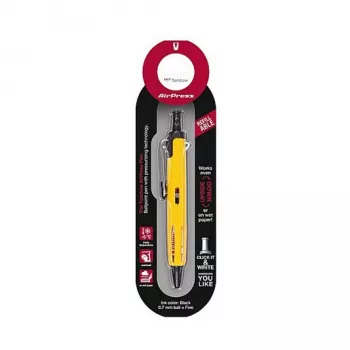 Tombow BC-AP52 tušinukas – geltonas, juodas rašalas, 0,7 mm