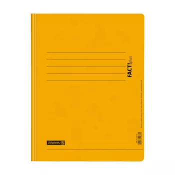 BRUNNEN FACT!plus Spiral Folder A4 Yellow Recycled Cardboard