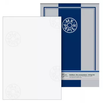 BRUNNEN Letter Paper with Watermark MK White DIN A4 80 g/m² 1 Block - 80 g/m²