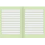 BRUNNEN Recycling School Notebook Lineatur 2, liniuotė su paraštėmis iš visų pusių, 2 klasei
