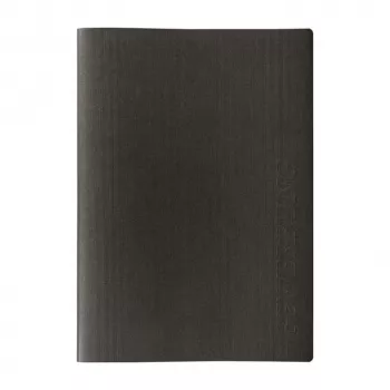 BRUNNEN Application Folder Lines DIN A4 juoda