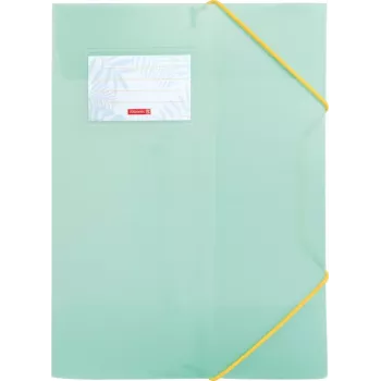 BRUNNEN Colours of Summer Collection Folders, DIN A4, Assorted Colours, 3-Pack, Polypropylene, Elastic Band Closure, 150 Sheets Capacity