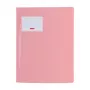 BRUNNEN FACT! Fastener File Polypropylene Pastel Pink Translucent DIN A4