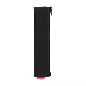 BRUNNEN Onyx Black Pencil Case - Polyester, Zipper Closure, 210x70x70 mm