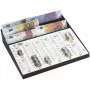 WEDO Counting Board – medinis rėmas su 100 plastikinių rutuliukų (10 eilių, raudona/balta)
