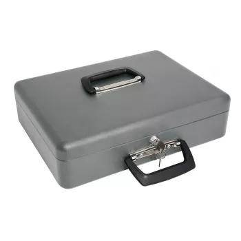 WEDO Maxi Cash Box Grey – Plieninė kasos dėžė pilka
