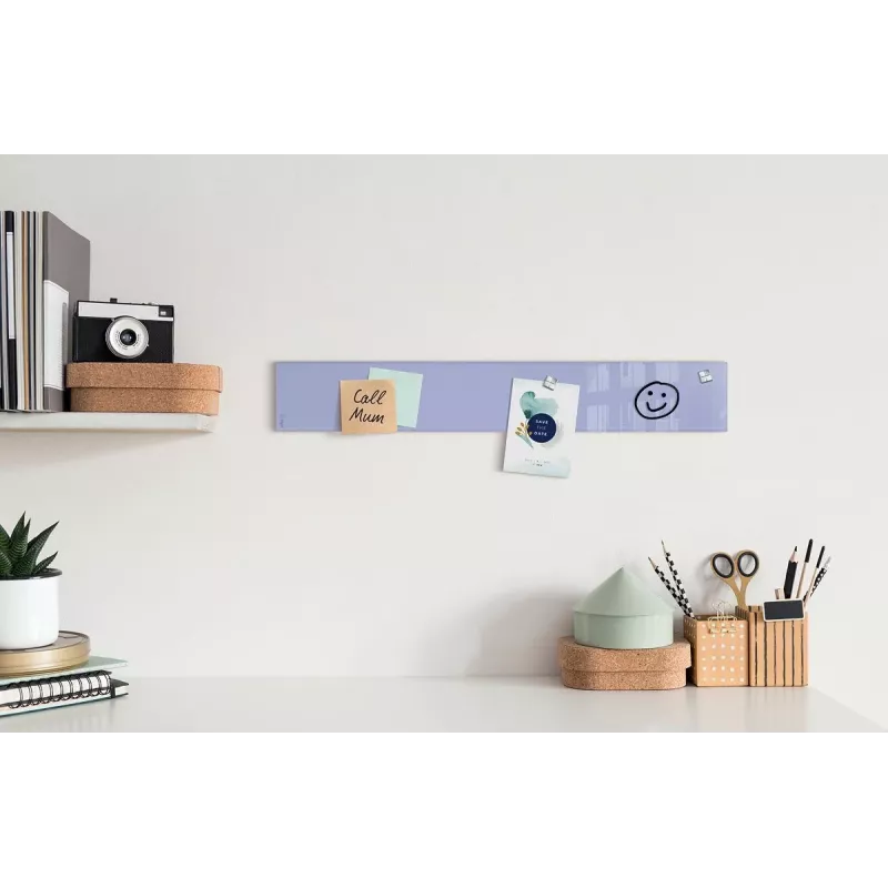 SIGEL Artverum Glass Magnetic Board Lavender 78 x 12 cm GL109