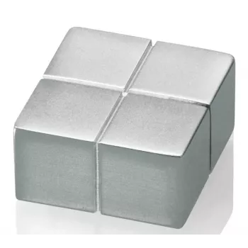 SIGEL C10 Extra Strong Neodymium Disc Magnet Silver 20mm x 10mm (4-Pack)