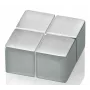 SIGEL C10 Extra Strong Neodymium Disc Magnet Silver 20mm x 10mm (4-Pack)
