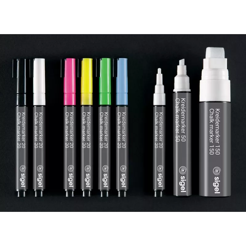 SIGEL Chalk Marker 20 Round Tip White